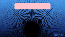 a blue background with a pink rectangle and the word renpho
