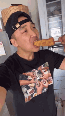 Eat Chef Chris Cho GIF - Eat Chef Chris Cho Corn Dog GIFs