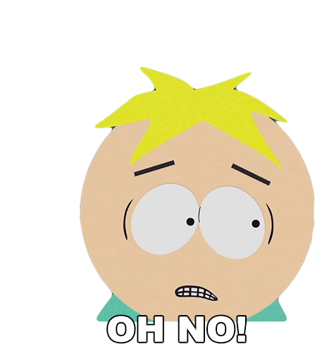 Oh No Butters Stotch Sticker - Oh No Butters Stotch South Park Stickers