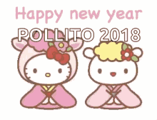 Hello Kitty Happy New Year GIF