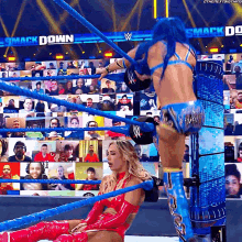 Sasha Banks Double Knees GIF - Sasha Banks Double Knees Carmella GIFs