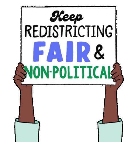 Keep Redistricting Fair And Non Political Gerrymandering Sticker - Keep Redistricting Fair And Non Political Gerrymandering Redistricting Stickers