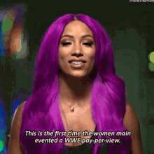 Sasha Banks This Is The First Time The Women GIF - Sasha Banks This Is The First Time The Women Main Evented GIFs