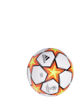 a white adidas soccer ball with a star on it