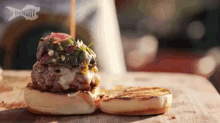 Burger With Salsa GIF - Burger Bbq Salsa GIFs