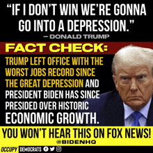 Occupy Democrats Trump Worst Jobs GIF - Occupy Democrats Trump Worst Jobs Biden Economic Growth GIFs