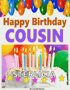 Happy Birthday Cousin Cake GIF - Happy Birthday Cousin Cake Candles GIFs