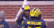 michigan wolverines football bye felicia little brother go blue waving