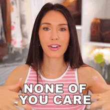 None Of You Care Shea Whitney GIF - None Of You Care Shea Whitney Nobody Cares GIFs