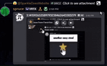 a screenshot of a sparkle does website chat