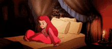 Little Mermaid Ariel GIF - Little Mermaid Ariel Bed GIFs
