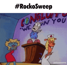 Rocko Rockos Modern Life GIF - Rocko Rockos Modern Life Sweep GIFs