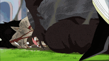 a cartoon drawing of a man laying on the ground