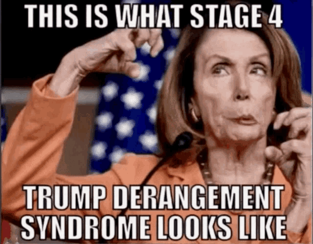 Trump Nancy Pelosi GIF - Trump Nancy Pelosi Derangement Syndrome - Discover  & Share GIFs