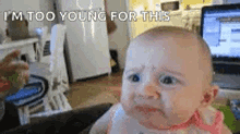 Baby Sour Face GIF - Baby Sour Face Cute GIFs