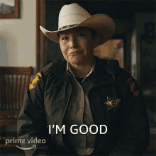 Im Good Deputy Sheriff Joy GIF - Im Good Deputy Sheriff Joy Outer Range GIFs