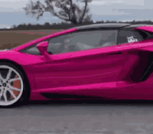 Lamborghini Pink Car GIF