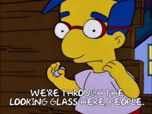 Milhouse Looking Glass GIF - Milhouse Looking Glass Simpsons - Discover &  Share GIFs