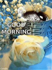 Good Morning Sparkles GIF - Good Morning Sparkles Coffee GIFs