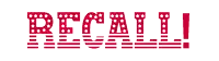 a red and white sign that says retail with stars on it