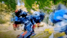 a blurry picture of a person riding a motorcycle