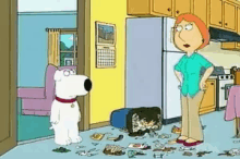 Brian Farting Gum - Family Guy GIF