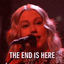 The End Is Here Phoebe Bridgers GIF - The End Is Here Phoebe Bridgers I Know The End Song GIFs