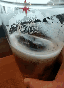 beer bubbles glass