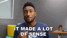 It Made A Lot Of Sense Marques Brownlee GIF - It Made A Lot Of Sense Marques Brownlee It Seemed Logical GIFs