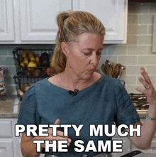Pretty Much The Same Jill Dalton GIF - Pretty Much The Same Jill Dalton The Whole Food Plant Based Cooking Show GIFs