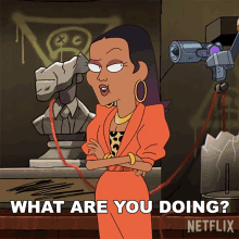 What Are You Doing Gigi Thompson GIF - What Are You Doing Gigi Thompson Inside Job GIFs