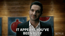 It Appears Youve Been Busy Lucifer Morningstar GIF - It Appears Youve Been Busy Lucifer Morningstar Tom Ellis GIFs