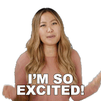 Im So Excited Ellen Chang Sticker - Im So Excited Ellen Chang For3v3rfaithful Stickers