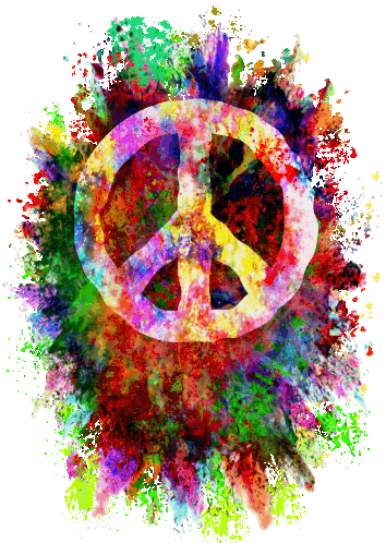 Friedensbewegung Peacezeichen Sticker - Friedensbewegung Peacezeichen Weltfrieden Stickers