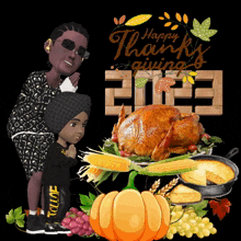 Give Thanks Father Daughter Thanksgiving GIF - Give Thanks Father Daughter Thanksgiving Thanksgiving 2023 GIFs