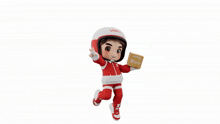 a cartoon character wearing a helmet that says vietna on it
