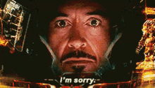 Iron Man Im Sorry GIF - Iron Man Im Sorry Marvel Avengers GIFs