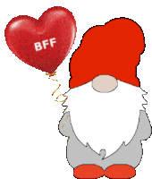 Valentines Day Gnome Sticker - Valentines Day Gnome Heart Stickers