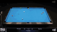 us open straight pool max eberle billy thorpe pool competition