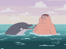 Dolphin Licking Peter'S Nipple - Family Guy GIF - Family Guy Dolphin Lick GIFs