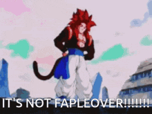 a cartoon character with a cat tail says it 's not fapleover !!!