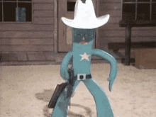 gumby flexible cowboy hat six