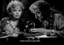 I See A Man In Your Life GIF - Crystalball GIFs