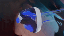 a video game controller is being held in a hand