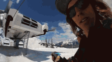 The Correct Method Of Disembarking A Chairlift.. GIF - Skiing Flip Trick GIFs