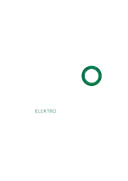 a green recycling symbol is on a white background with the word elektro below it