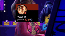 a screenshot of a video game with the name yusuf on it