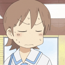 a close up of a cartoon character 's face with a surprised look on her face