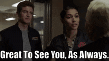 Chicago Fire Stella Kidd GIF - Chicago Fire Stella Kidd Great To See You As Always GIFs