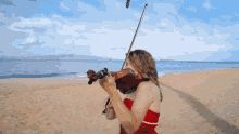 Playing Violin Taylor Davis GIF - Playing Violin Taylor Davis How Far I Will Go Song GIFs